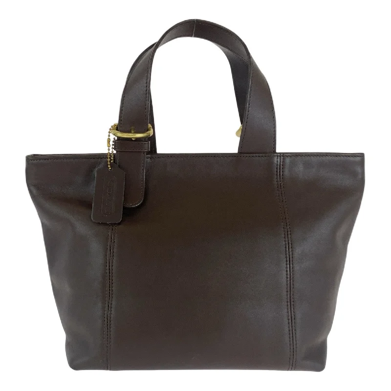 Ends Soon Coach Leather Tote Bag Brown Gold Hardware Everyday Bags, Budget-Friendly
