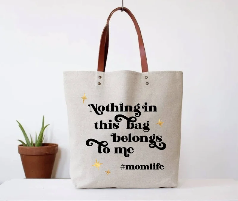 Bag For Luxury Lovers Hashtag Mom Life Tote Bag High-End Bags, Low-End Prices