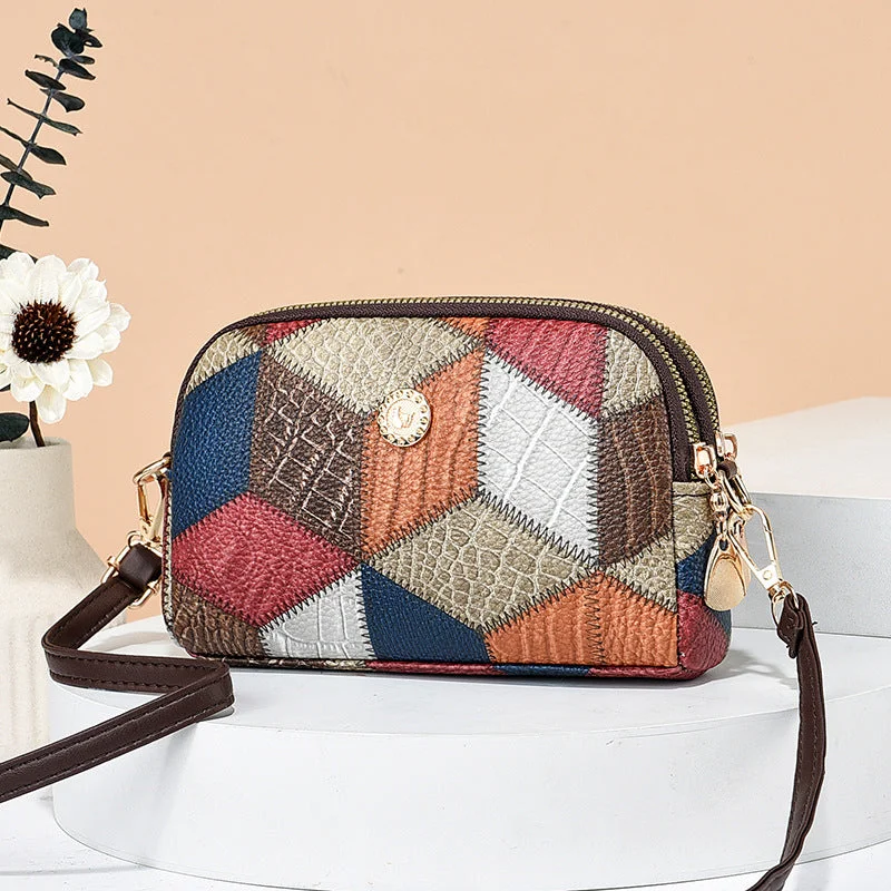 Affordable Bags For College Students On Sale Wholesale The New Patchwork and Versatile Fashion Trend Double Zip Crossbody Shoulder Bag Trendy Purses With Limited-Time Offers Affordable Bags For College Students On Sale Wholesale The New Patchwork and Versatile Fashion Trend Double Zip Crossbody Shoulder Bag Trendy Purses With Limited-Time Offers