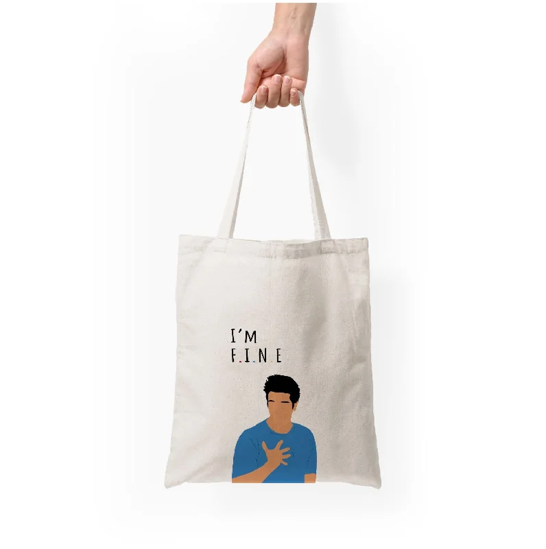 Essentials On Sale I'm Fine Tote Bag Carry Elegance For Less