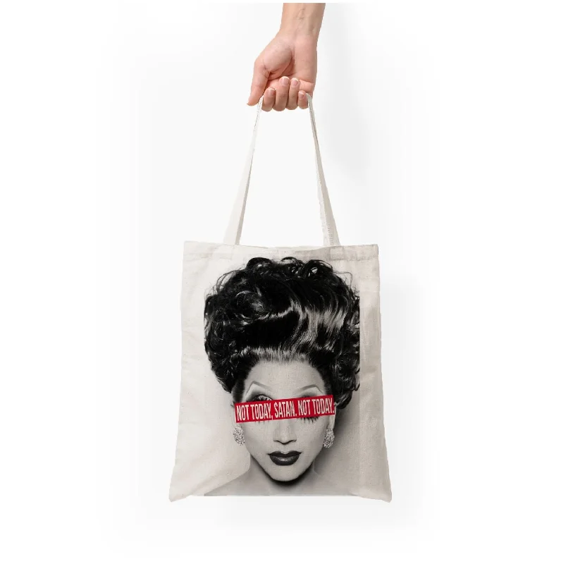 Designer Bags For Luxury Collectors Not Today, Satan. Not Today - Drag Queen's Drag Race Tote Bag Statement Bags At Unbelievable Discounts – Shop Today Designer Bags For Luxury Collectors Not Today, Satan. Not Today - Drag Queen's Drag Race Tote Bag Statement Bags At Unbelievable Discounts – Shop Today
