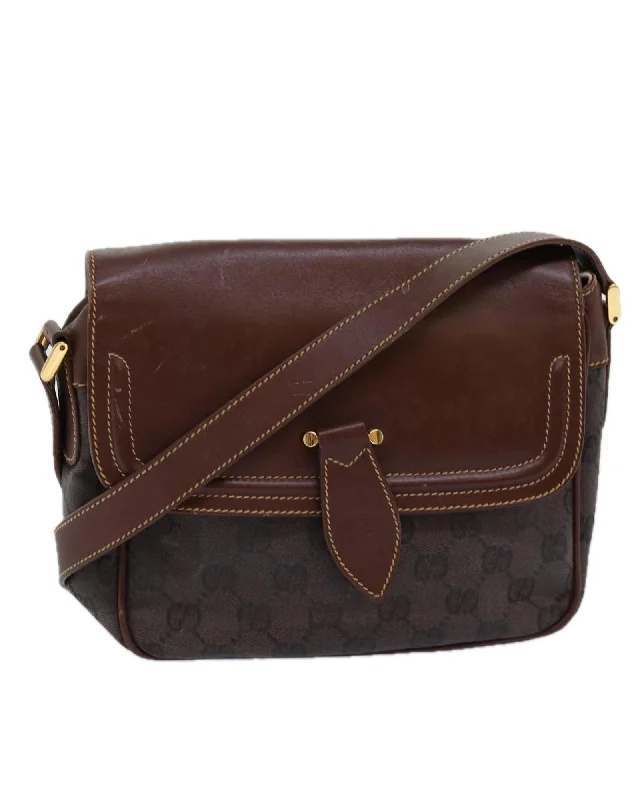 Seasonal Picks Gucci GG Canvas Shoulder Bag Elegant Bags With Limited Stock Available