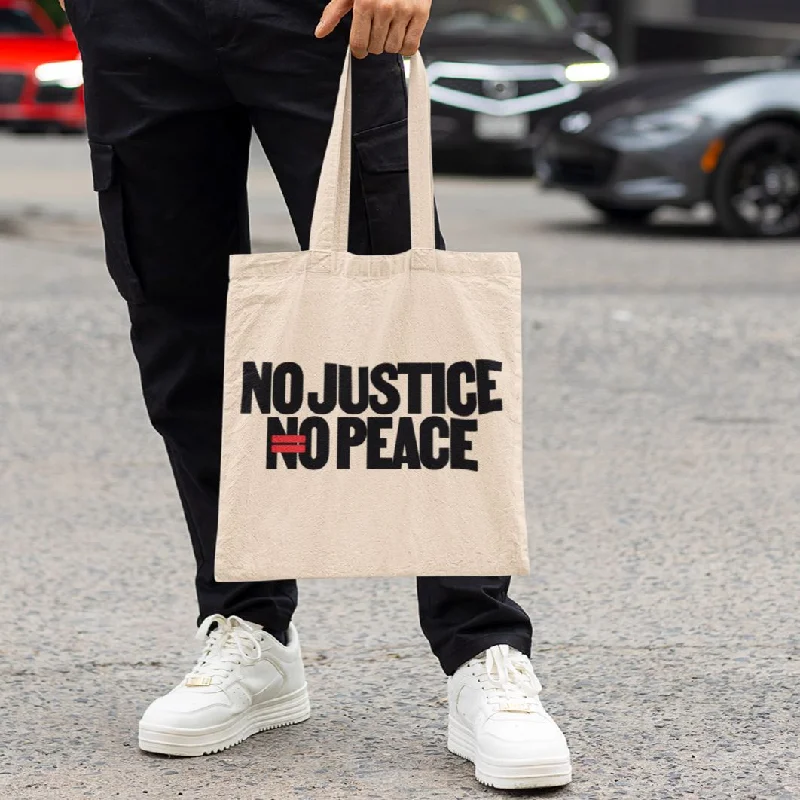 Crazy Price Slashing No Justice, No Peace | Tote Bag Premium Handbags At Unbeatable Markdowns