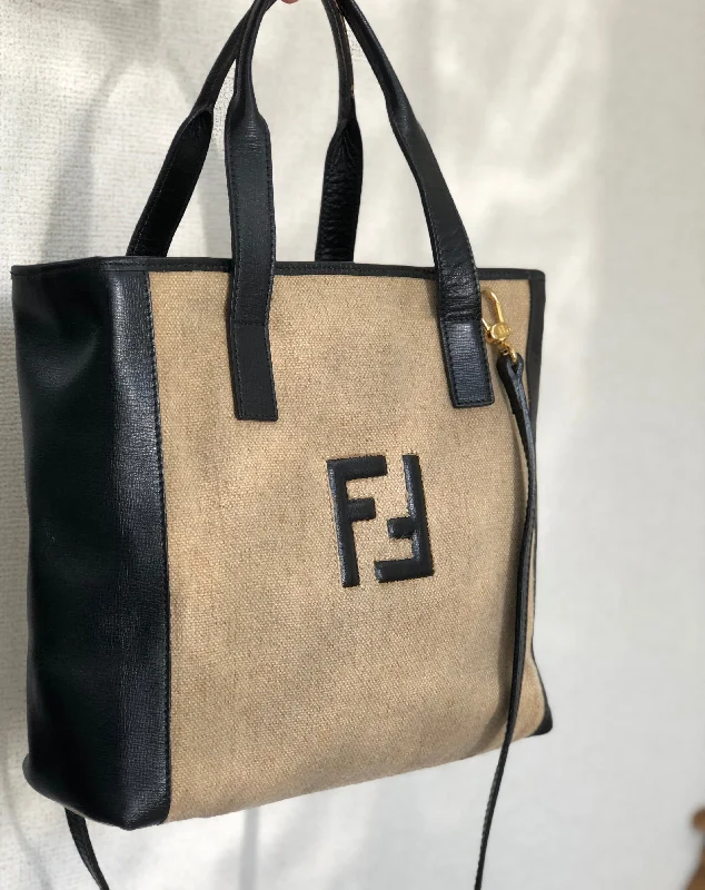 Inspired Bags For Modern Sophistication FENDI Logo Canvas Tote bag Shoulder bag Beige Old Vintage daa3k5 Luxury Totes At The Lowest Prices Of The Season Inspired Bags For Modern Sophistication FENDI Logo Canvas Tote bag Shoulder bag Beige Old Vintage daa3k5 Luxury Totes At The Lowest Prices Of The Season