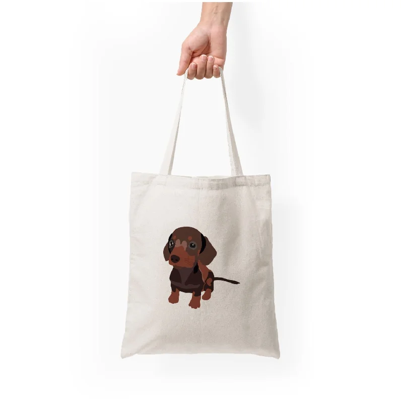 Huge Discounts This Week Brown - Dachshunds Tote Bag Everyday Elegance At Lower Prices