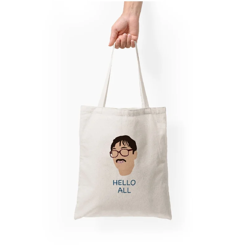 The Latest Trends Hello All - FND Tote Bag Statement Bags, Shop Today