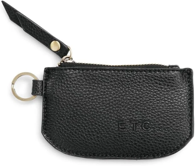 Chic Style, Always In Vogue Women's Small Vegan Leatherette Coin Purse Pouch with Keyring Classic And Modern Handbags Now More Affordable
