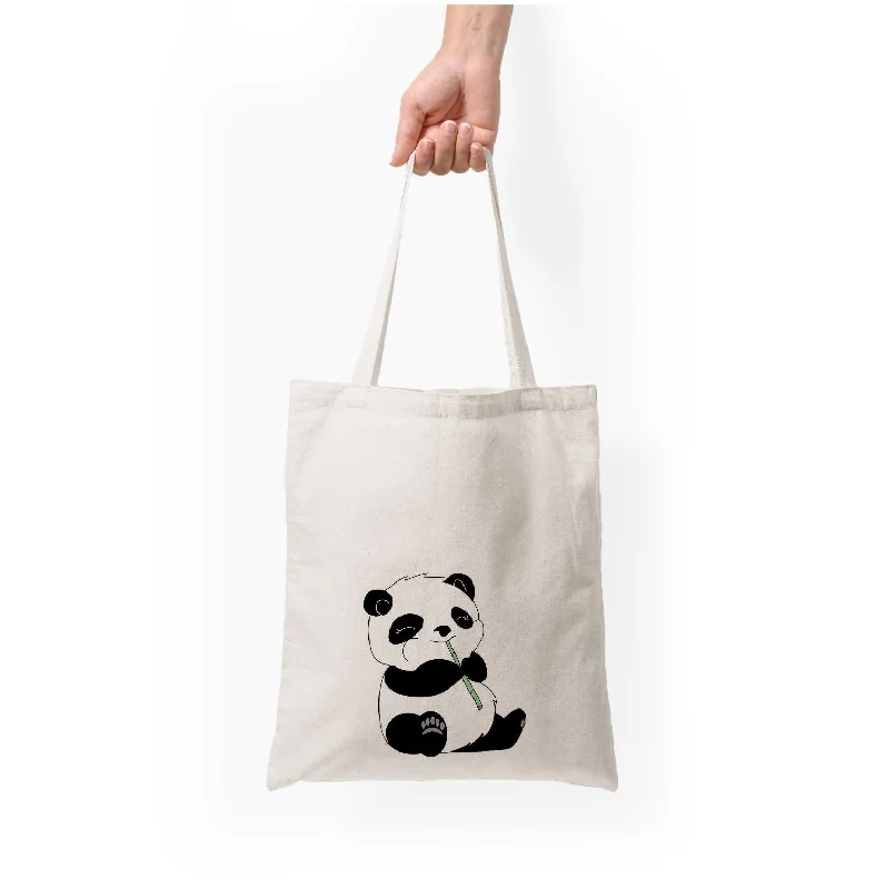 Seasonal Clearance Bags For Summer, Winter, Etc. Vegan Panda Tote Bag Classic Bags, Exclusive Deals