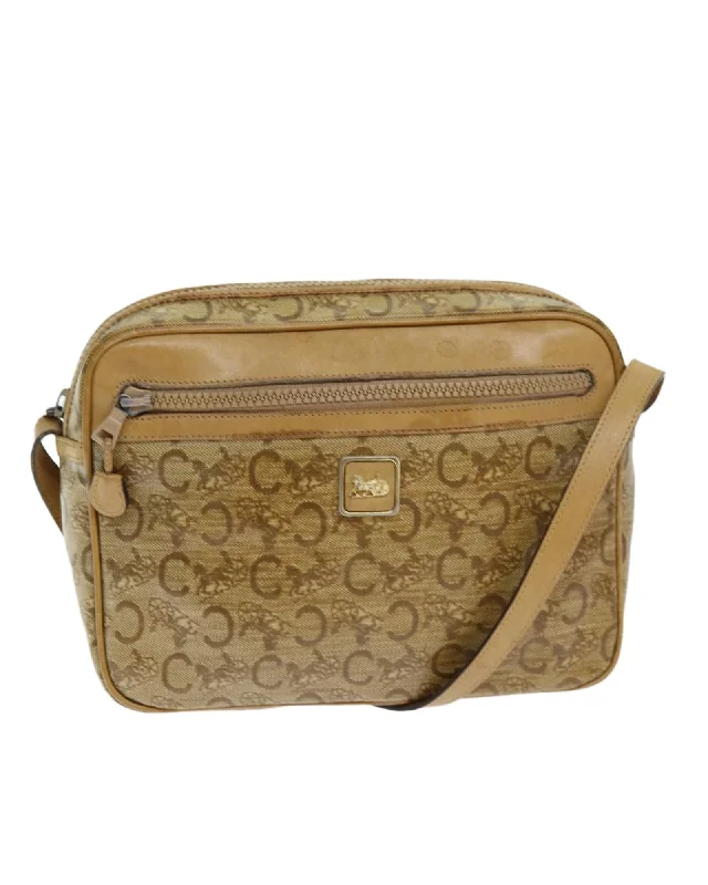 Hot Picks CELINE Vintage CLogo Canvas Crossbody Bag - Tan Stylish Bags At Unbeatable Prices
