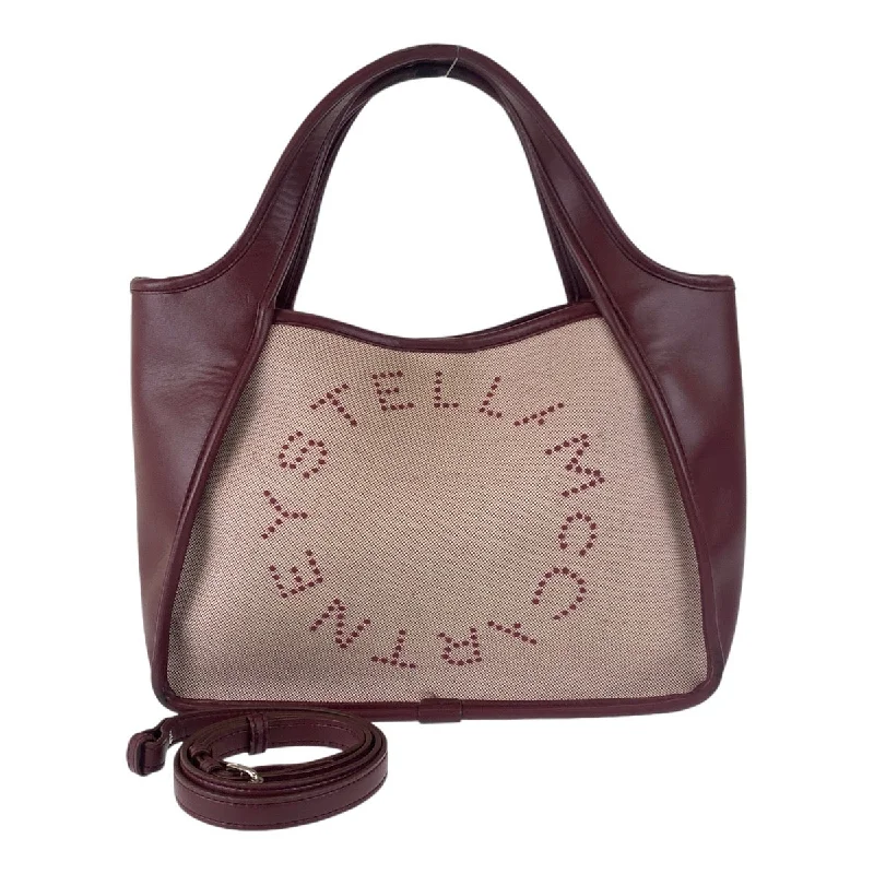 Playful Fashion Offers Stella McCartney Canvas/Leather 2way Tote Bag Huge Handbag Markdowns – Update Your Collection Now