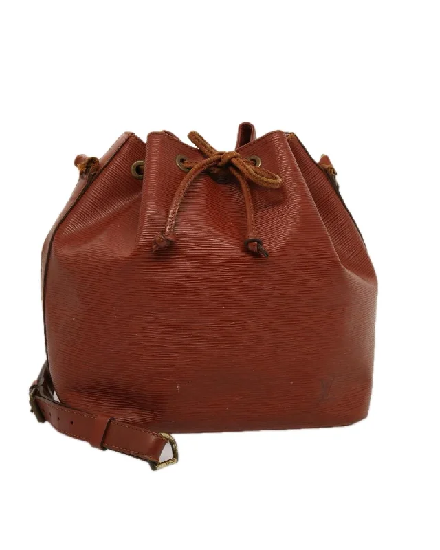 Bags For Sporty And Athletic Styles Authentic LOUIS VUITTON Noe Bucket Bag Brown Epi Leather Must-Have Bags, Big Discounts Bags For Sporty And Athletic Styles Authentic LOUIS VUITTON Noe Bucket Bag Brown Epi Leather Must-Have Bags, Big Discounts
