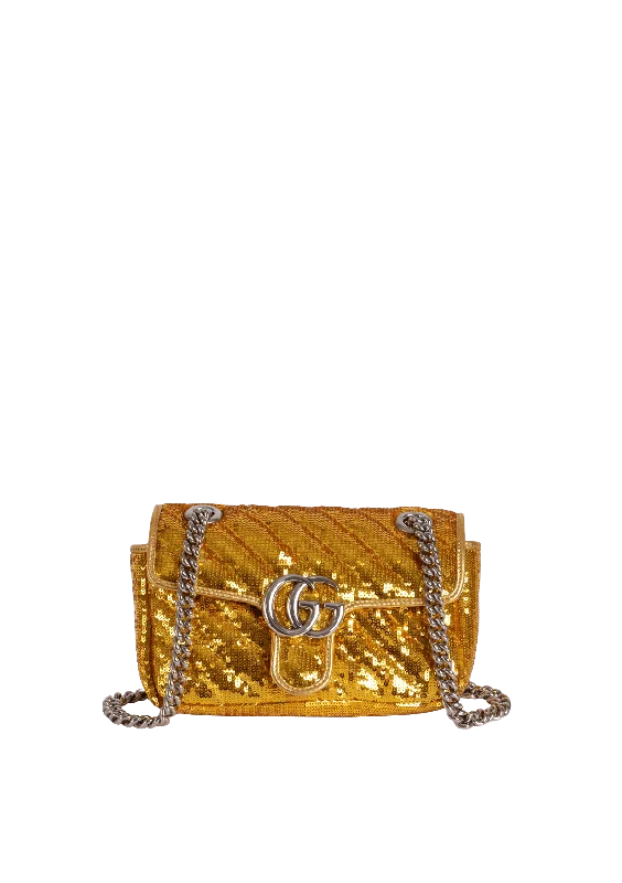 Vibrant Bags With Discounts GG MARMONT MINI SEQUIN Everyday Handbags At Wallet-Friendly Rates Vibrant Bags With Discounts GG MARMONT MINI SEQUIN Everyday Handbags At Wallet-Friendly Rates