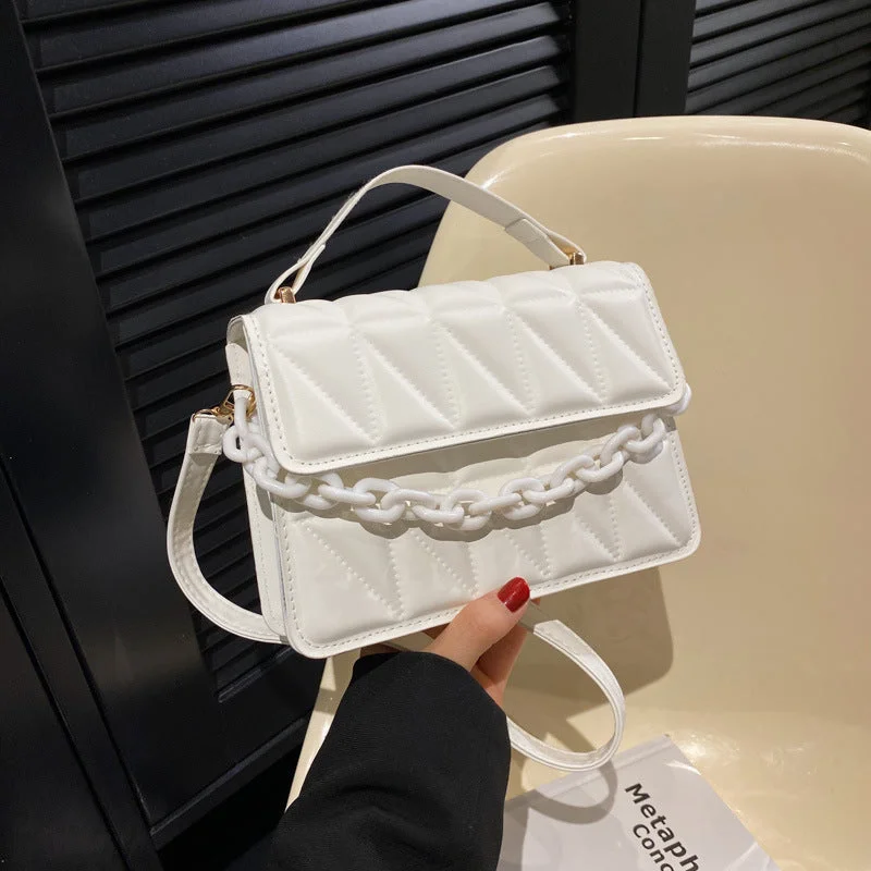 Special Offers, Don't Miss Wholesale Casual Texture Simple Single Shoulder Solid Color Messenger Bag Chic Shoulder Bags At Promotional Rates