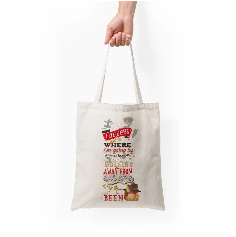 Casual Chic Deals I Always Get Where I'm Going - Winnie Quote Tote Bag Trendy Purses, Limited Offer Casual Chic Deals I Always Get Where I'm Going - Winnie Quote Tote Bag Trendy Purses, Limited Offer