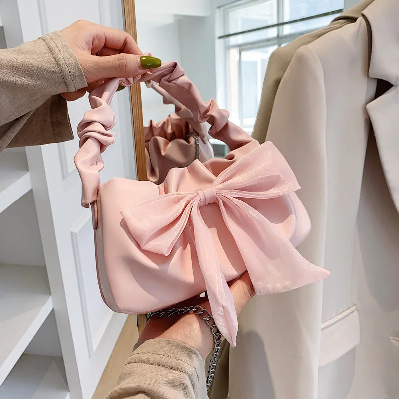 Style Upgrade Wholesale Fashion Retro Trend Fashionable Sweet Girl Bow Shoulder Bags Trendy Handbags At Limited-Time Discounts Style Upgrade Wholesale Fashion Retro Trend Fashionable Sweet Girl Bow Shoulder Bags Trendy Handbags At Limited-Time Discounts