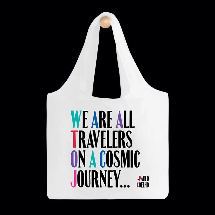 Halloween-Themed We are all travelers on a cosmic journey reusable bag Limited-Stock Bag Clearance – Hurry Halloween-Themed We are all travelers on a cosmic journey reusable bag Limited-Stock Bag Clearance – Hurry
