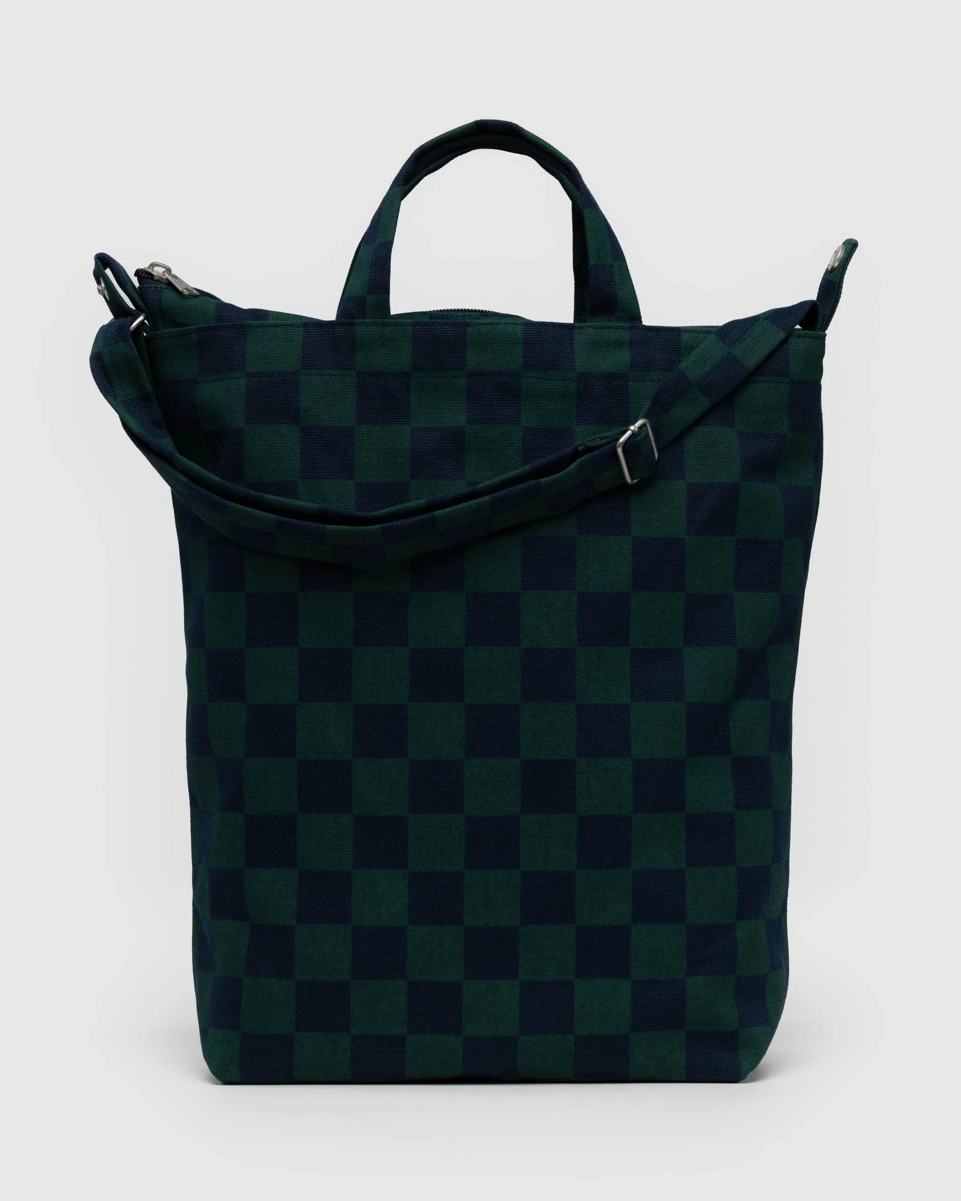 Discounted Designer Bags For Clearance Events Zip Tote Bag - Navy Green Check Elegant Bags, Limited Stock Discounted Designer Bags For Clearance Events Zip Tote Bag - Navy Green Check Elegant Bags, Limited Stock