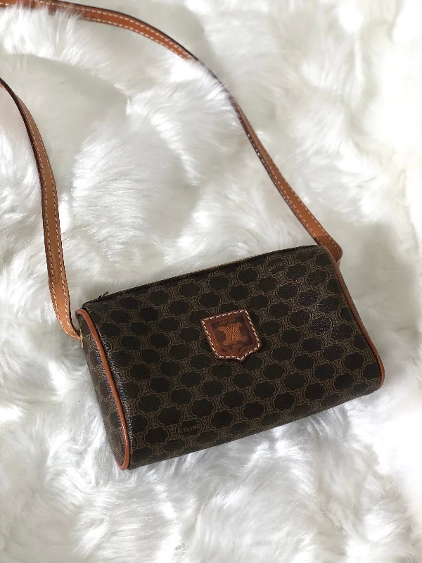 Forward Trendsetter CELINE Macadam Blason Crossbody Small Shoulder bag Brown vintage Old Celine ty6g48 Designer-Inspired Bags At Reduced Prices