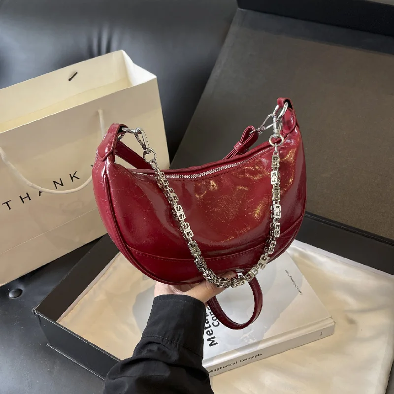 Limited Time Wholesale Solid Color Pleated Shiny Chain Retro Dumpling Bag The Perfect Bag Sale For A Seasonal Refresh Limited Time Wholesale Solid Color Pleated Shiny Chain Retro Dumpling Bag The Perfect Bag Sale For A Seasonal Refresh