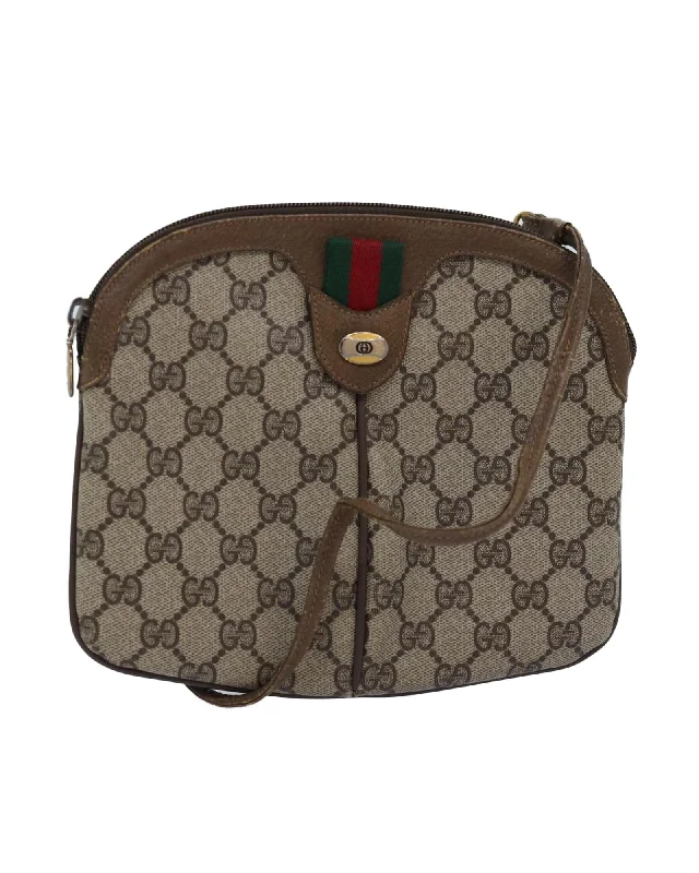 Limited Time Offers Gucci GG Supreme Canvas Shoulder Bag BeigeBrown The Best Handbag Offers Are Here