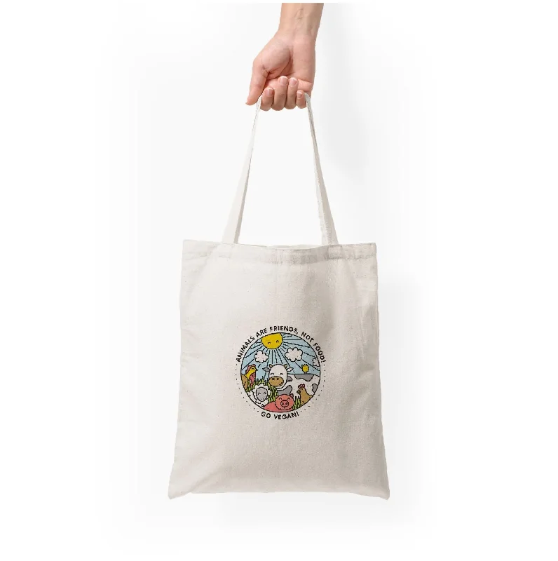 Affordable Bags For Budget Shoppers Animals Are Friends, Not Food - Vegan Tote Bag Flash Sale On Handbags Affordable Bags For Budget Shoppers Animals Are Friends, Not Food - Vegan Tote Bag Flash Sale On Handbags