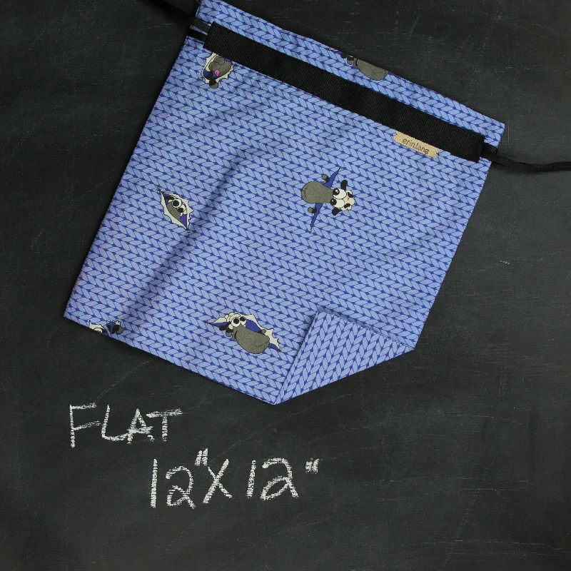 Festive Holiday Gift Bags Small Project Bag in Blue Peeky Sheeple High-Fashion Handbags At Reduced Costs Festive Holiday Gift Bags Small Project Bag in Blue Peeky Sheeple High-Fashion Handbags At Reduced Costs