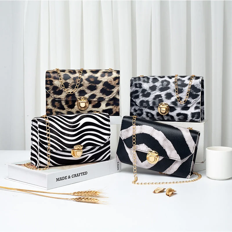 The Latest Trends Wholesale Mini Leopard Vintage Chain Shoulder Crossbody Bag Limited-Stock Handbag Sale For A Stylish Look