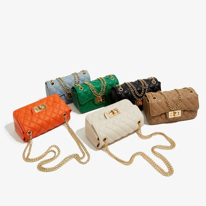 New Season Fashion Preview Sale Wholesale Chain PU Shoulder Crossbody Small Square Bag Luxury Totes, Affordable Prices