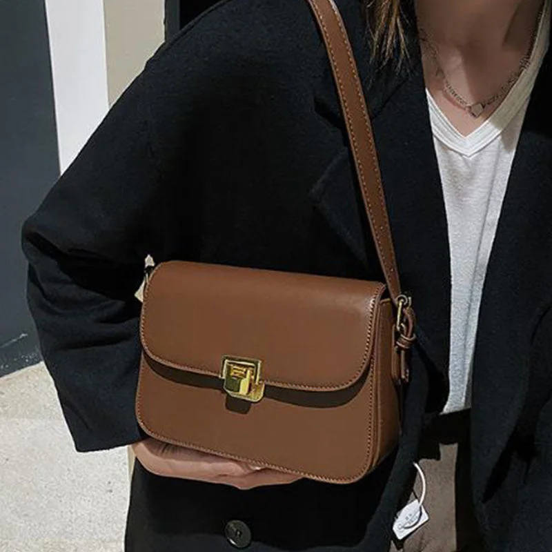 Vintage-Inspired Wholesale Autumn and Winter New PU Texture Crossbody Crossbody Solid Color Simple Small Square Bag Premium Quality Bags, Budget Prices Vintage-Inspired Wholesale Autumn and Winter New PU Texture Crossbody Crossbody Solid Color Simple Small Square Bag Premium Quality Bags, Budget Prices