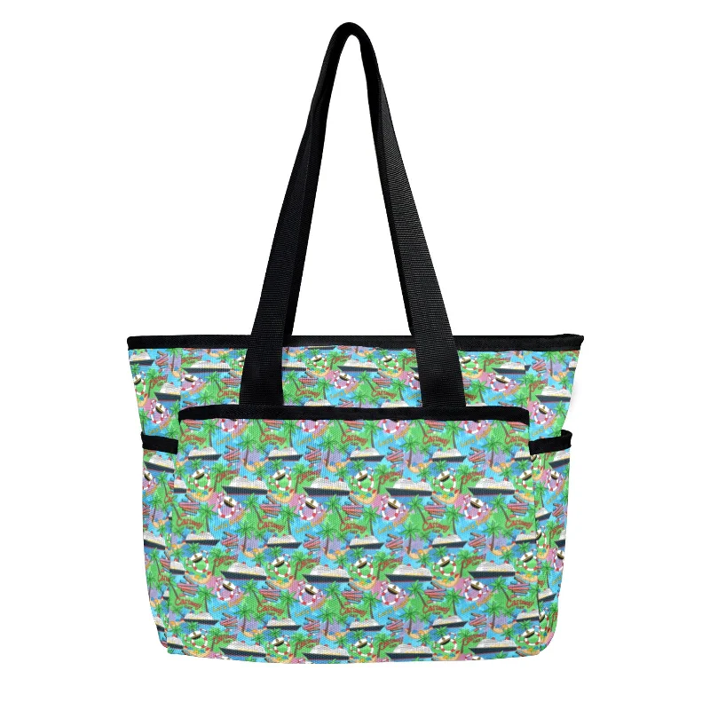 Dive Into Trendy Styles Let's Cruise Large Capacity Insulated Tote Bag Modern Handbags With Stylish Discounts