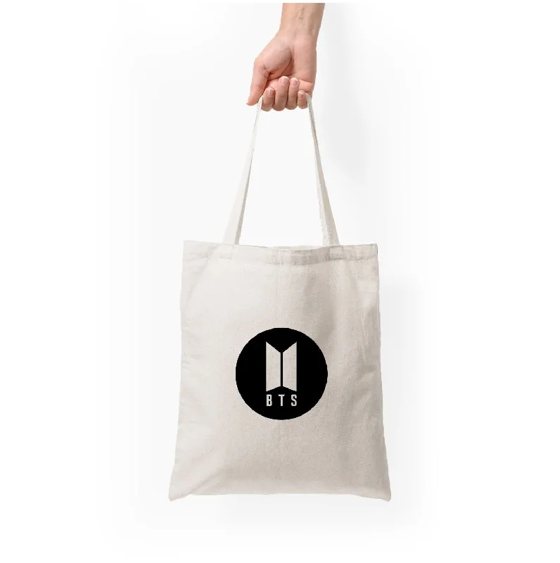 Timeless Elegance Redefined BTS logo Black - K Pop Tote Bag Trendy Purses At Unbeatable Discounts Timeless Elegance Redefined BTS logo Black - K Pop Tote Bag Trendy Purses At Unbeatable Discounts