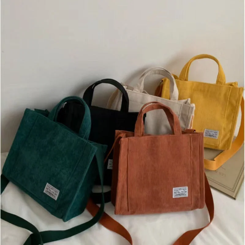 Trendy Bags Wholesale Corduroy Tote Minimalist Shoulder Crossbody Bag Stylish Bags, Unbeatable Prices