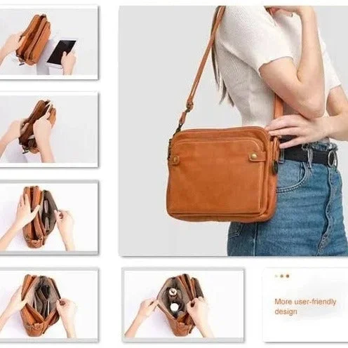 Clearance Sale, All Cheap Wholesale Vintage Three-layer Leather Cross-body Bag Designer Bags At Low Prices Clearance Sale, All Cheap Wholesale Vintage Three-layer Leather Cross-body Bag Designer Bags At Low Prices