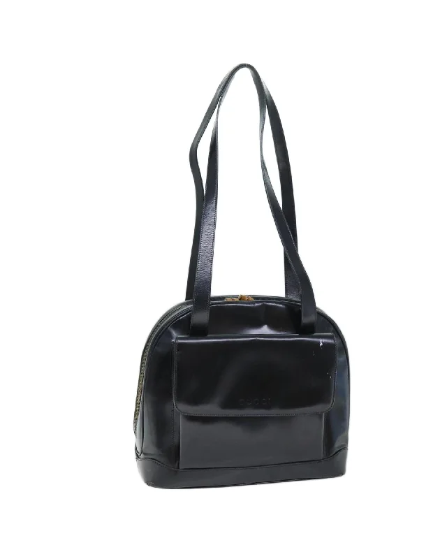 Feminine Luxe Style Sale GUCCI Jackie 1961 Black Leather Shoulder Bag Designer-Inspired Bags, Best Prices