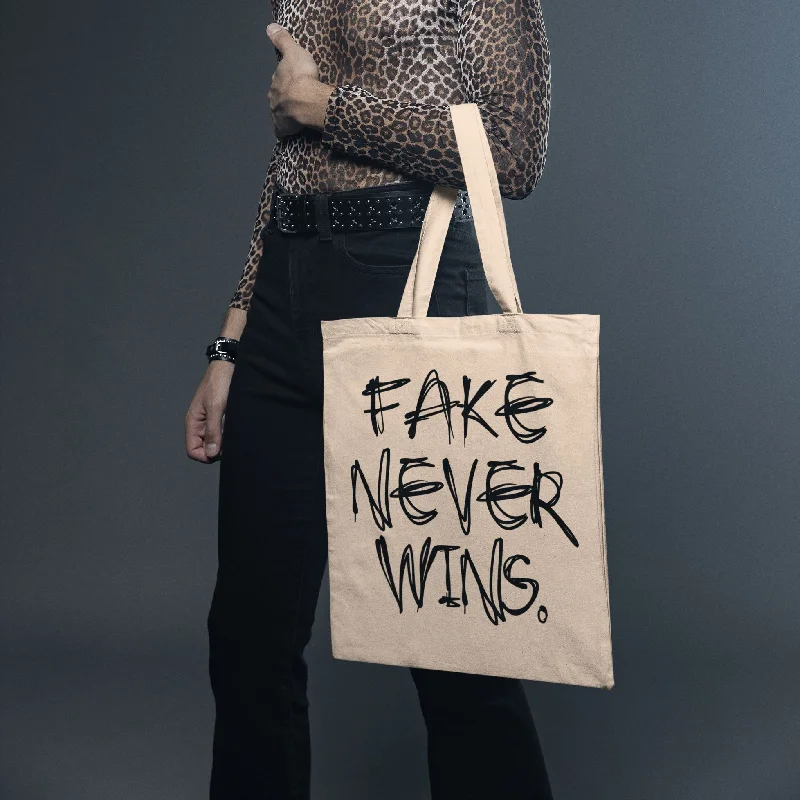 Special Offer For You Fake Never Wins | Tote Bag Your Perfect Bag At The Perfect Price