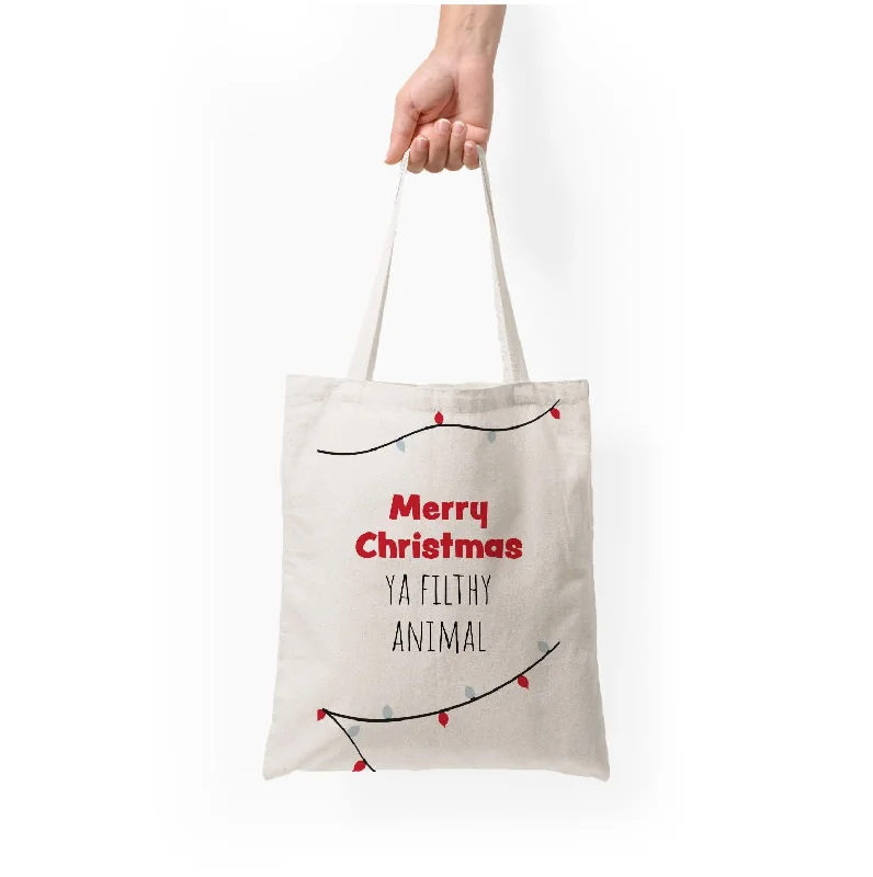 Playful Fashion Offers Merry Christmas Ya Filthy Animal Tote Bag Statement Bags With Exclusive Savings Playful Fashion Offers Merry Christmas Ya Filthy Animal Tote Bag Statement Bags With Exclusive Savings