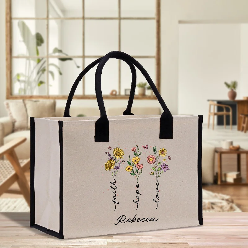 Eco-Friendly Bags With Discounts Faith Hope Believe Personalized Name Religious Cotton Canvas Tote Bag For Women Custom Religious Gifts Church Tote Bag The Perfect Bag Sale Is Here Eco-Friendly Bags With Discounts Faith Hope Believe Personalized Name Religious Cotton Canvas Tote Bag For Women Custom Religious Gifts Church Tote Bag The Perfect Bag Sale Is Here