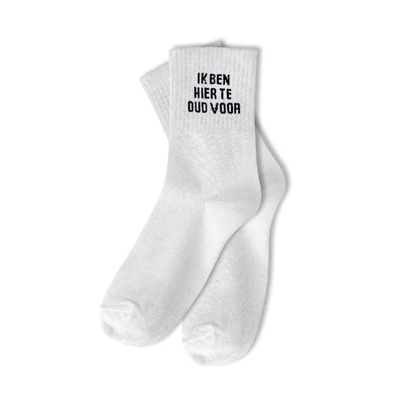 Bags With Seasonal Sales Gym Socks - Ik ben hier te oud voor Stylish Bags At Unbeatable Prices – Shop Now