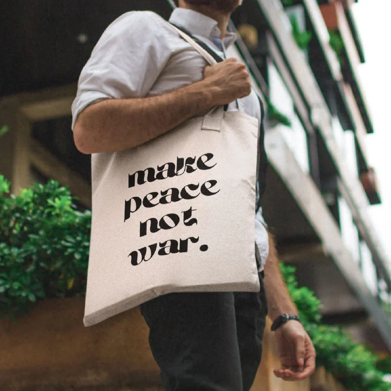 Browse Our Top Products Make Peace Not War | Tote Bag Trendy Purses With Limited-Time Offers