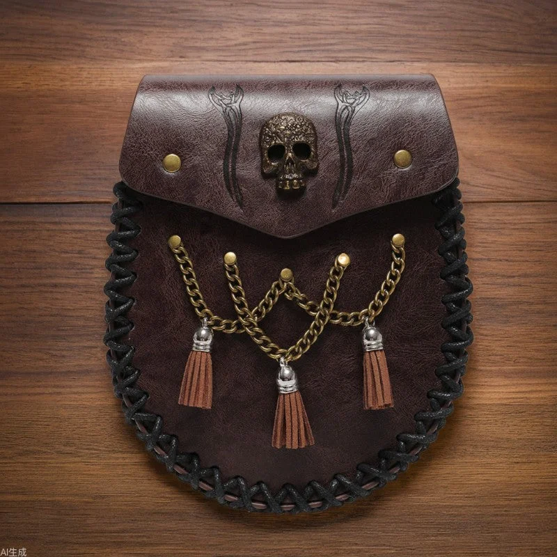 Limited Edition Wholesale PU Viking Style Medieval Knight European and American Retro Embossed Waist Bags Trendy Handbags, Limited-Time Sale Limited Edition Wholesale PU Viking Style Medieval Knight European and American Retro Embossed Waist Bags Trendy Handbags, Limited-Time Sale