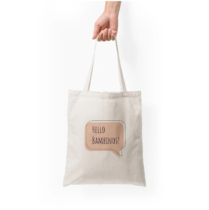 Embrace New Fashion Hello Bambinos - FND Tote Bag Handbag Deals You'll Love