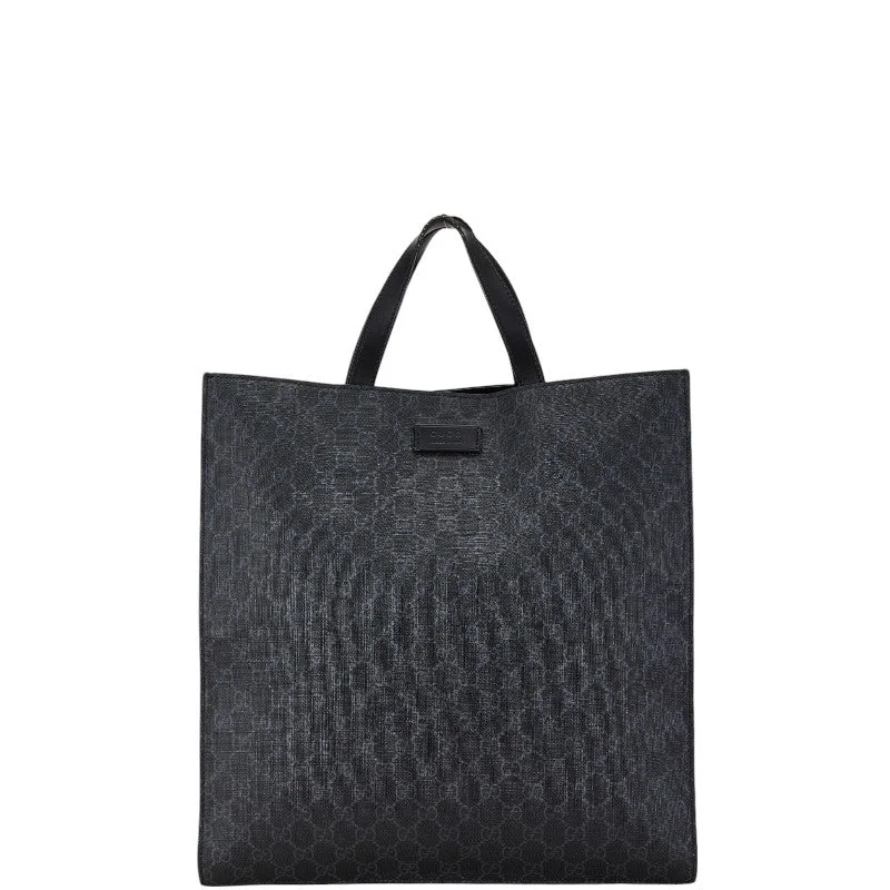 Stylish Bags For Fashion Bloggers Gucci GG Supreme Tote Bag 495559 Gray Black PVC Leather Stylish Bags At Unbeatable Prices Stylish Bags For Fashion Bloggers Gucci GG Supreme Tote Bag 495559 Gray Black PVC Leather Stylish Bags At Unbeatable Prices