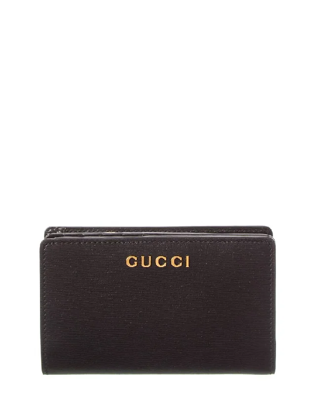Gucci Script Leather Card Case Trendy Backpacks With Big Discounts