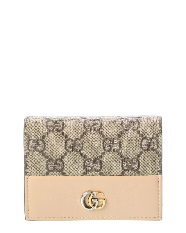 Gucci Marmont Gg Supreme Canvas & Leather Card Case Classic Totes, Exclusive Deals
