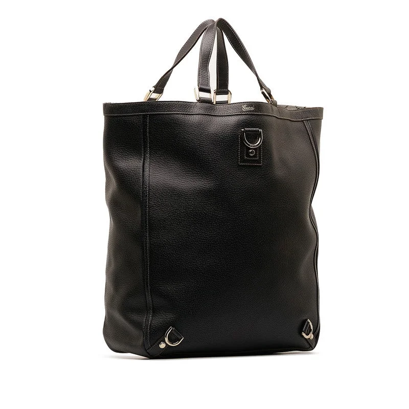 Gucci Abbey Handbag 130733 Black Leather Ladies High-End Bags, Low-End Prices