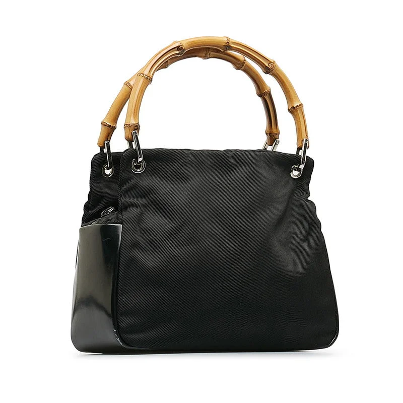 Gucci Bamboo Handbag 0001014 Black Nylon Ladies Gucci Unmissable Deals On Trendy Handbags Gucci Bamboo Handbag 0001014 Black Nylon Ladies Gucci Unmissable Deals On Trendy Handbags
