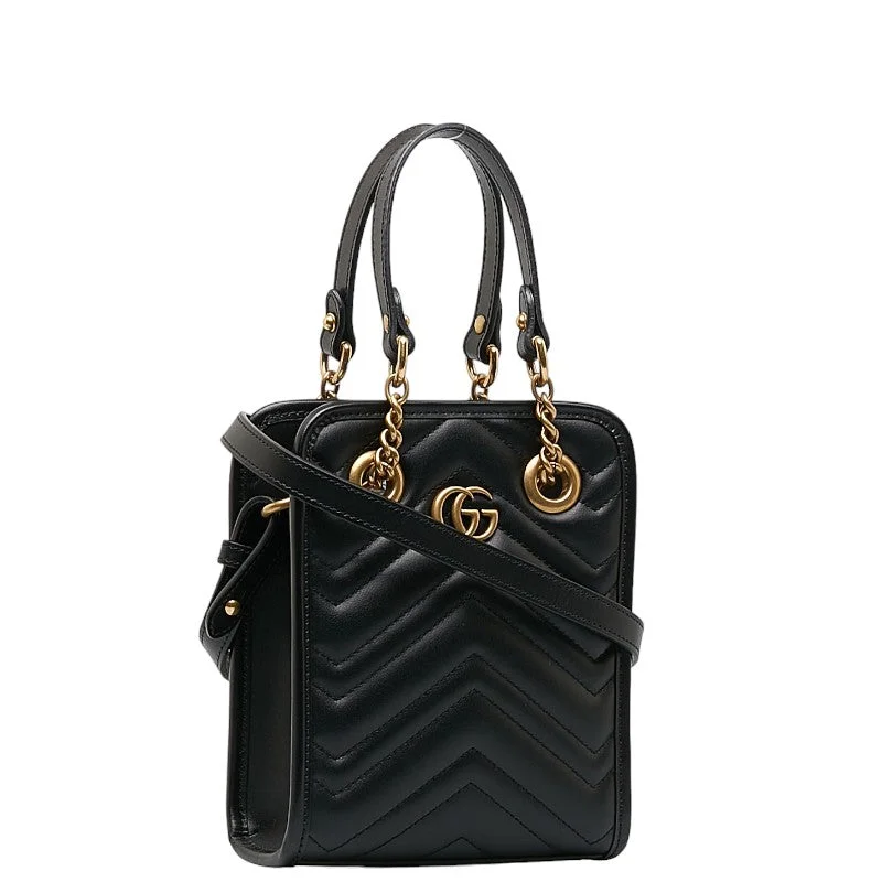 Gucci GG Marmont Killing Mini Chain Handbag 2WAY 696123 Black Leather Gucci Upgrade Your Look With Our Bag Sale Gucci GG Marmont Killing Mini Chain Handbag 2WAY 696123 Black Leather Gucci Upgrade Your Look With Our Bag Sale