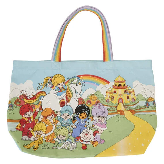 Loungefly Rainbow Brite Gang Canvas Tote Bag Designer Bags At Low Prices