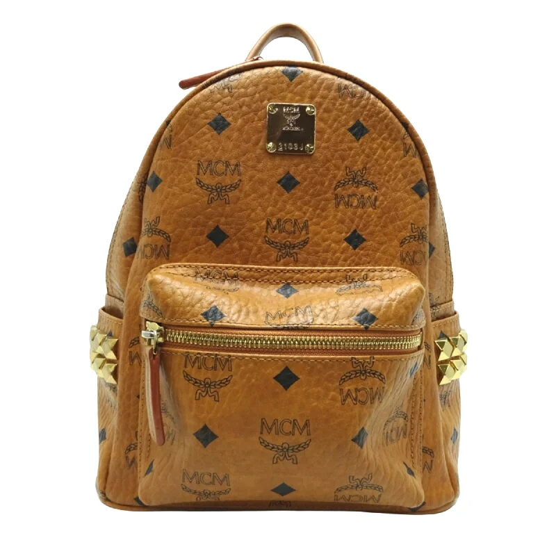 MCM Visetos  Canvas Backpack Bag (Pre-Owned) Carry Elegance For Less