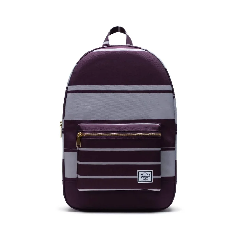 Settlement Backpack In Prep Stripe Blackberry Wine Classic Totes At Unbeatable Deals